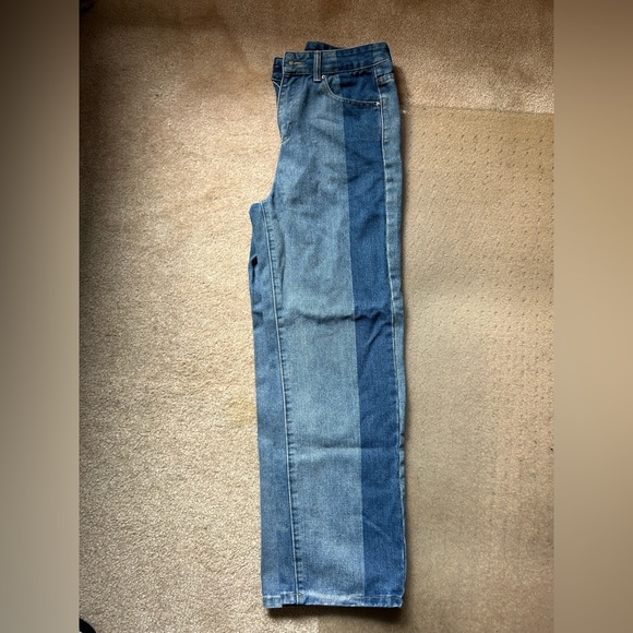 Wide Leg Striped Fashion Jeans 26 - Picture 1 of 2